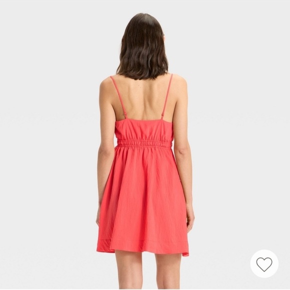Women's Mini a-Line Dress - New Day™ Coral S - Picture 2 of 7